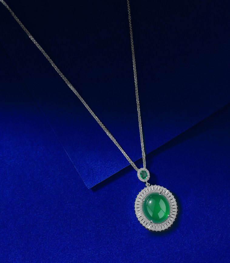 S925 Sterling Silver Chalcedony Choker — Light-Luxury Chain